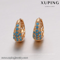 93402 xuping latest fashion hoop copper alloy earring for girls in China wholesale